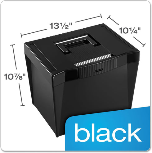 Pendaflex Economy File Box, Black, 10-7/8" H x 13-1/2" W x 10-1/4" D