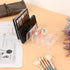 Hipiwe 2 Packs Clear Plastic Cash Tray Mail Organizer for Desk - 7 Slots Bill Divider Holder for Paper, Document, Makeup
