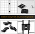 36 Pcs Gridwall Joining Clips, Black Wire Grid Panel Connector for Wall Grid Panels