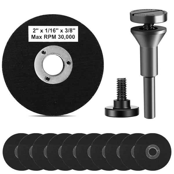 2 Inch Die Grinder Cut-Off Wheel and 3/8in Arbor Hole, Mini Metal Cutting Wheels Cutter Discs, 11 Pack