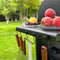 Magnetic Grill Hooks, Heavy Duty Utensil Rack with 5 Hooks, Strong Magnetic BBQ Tool Rack for Traeger, Blackstone, Camp