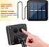 10FT 3000K 8 1 Pack Solar LED Strip Lights Outdoor Solar Powered Rope Light Waterproof Cuttable Tape Lighting Warm