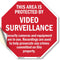 This Area Is Protected by Video Surveillance Security Cameras and Equipment Are in Use, 10 inch X 10 inch Vinyl Label
