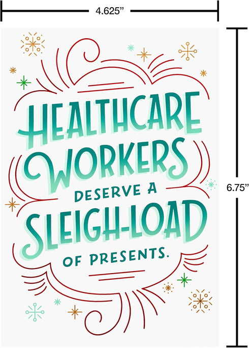 Gratitude Christmas Card for Healthcare Heroes - Thanks For Everything