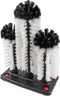 Bonsicoky 3 Brush Bar Glass Washer with Suction Base, Commercial Brush Cleaner