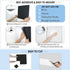 BXI Felt Bulletin Board with Pins & Magnetic Dry Erase Whiteboard Combo, 8 Pcs Self-Adhesive Tiles