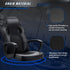 JUMMICO 300LBS, High Back Leather Gaming Chair, Swivel Task Chair with Arms (Black)