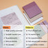 Transparent Sticky Notes, 3"x3" Clear Waterproof Translucent Pads for Books Annotation, School Office