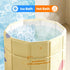27.55"L 27.55"W 27.55"H) Portable Bathtub, Hot Ice Bath Tub Inflation-free, Shower Bathroom SPA Soaking Tub