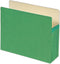 Smead File Pocket, Green, Straight-Cut Tab, 5-1/4" Expansion, Letter Size, 10 per Box (73236)