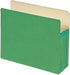 Smead File Pocket, Green, Straight-Cut Tab, 5-1/4" Expansion, Letter Size, 10 per Box (73236)