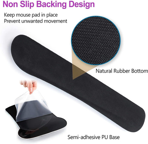 Keyboard Wrist Rest Pad & Ergonomic Mouse Pad Set, Proverbs 31:25 Pink Design for Gaming, Office, Pain Relief
