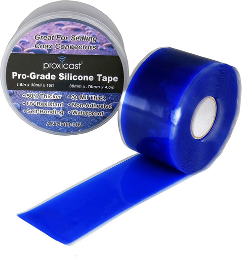 Proxicast Pro-Grade Extra Strong Weatherproof Self-Fusing Silicone Rubber Tape for Outdoor Antenna, 1.5" x 15'