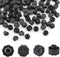 100PCS No Needle Luer Lock Caps for Syringe Luer Lock, Black, Lab Supplies