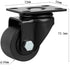 Finnhomy 2 Inch Caster Wheels Set of 4, Heavy Duty Low Profile Plate Swivel Casters, Black, 2,200 Lbs Capacity