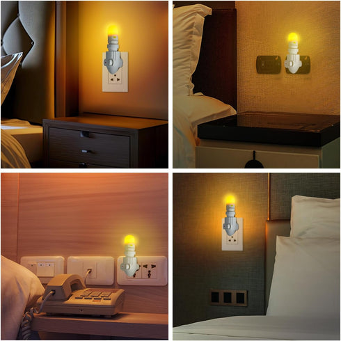 120V 100% LowBlueLights Amber Night Light: Plug-in LED Blocks Blue Light for Sleeping, Nursery and Preserving Melatonin