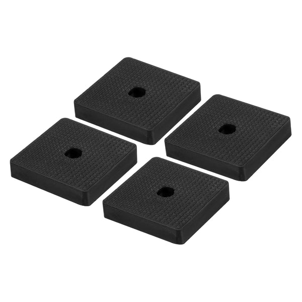 PATIKIL Rubber Anti-Vibration Pads, 8 Pcs Square Isolation Mats with Hole 1.97" x 1.97" x 0.4" for HVAC Air Conditioner