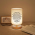 Dimmable To My Mom Mother Day Birthday Gifts - Engraved Table Lamp, Bedside Nightstand Lamp, Fabric Desk Lamp Shade
