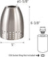 Aspen Creative 21065-10-1, 5" 6-3/8" 1-5/8" Satin Nickel Shade for Lighting Fixture, Pendant Light, Size: D x H, Center