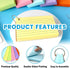 600PCS Cards,3x5 Inches Lovppy Index Colored Flash Cards with Ring, Punched Lined Flashcards Ruled Index Cards