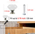 YourGift 12 Pack Diamond Shaped Crystal Glass Drawer Knobs, 30mm Cabinet Pull Handles (Bronze)