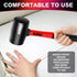 8oz Rubber Mallet Hammer, Fiberglass Handle for Flooring, Tent Stakes, Woodworking, Soft Blow Tasks