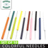 Assorted Multicolor Lab Dissecting Teasing Needles - Plastic Handles
