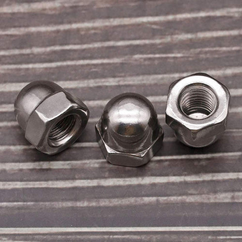 #8-32 Acorn Hex Cap Dome Head Nuts, 304 Stainless Steel 18-8, 50 PCS