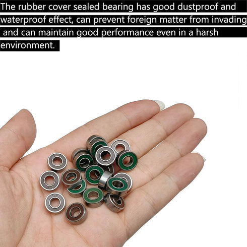20 pcs MR115-2RS 5x11x4mm Replacement Precision Ball Bearings, MR115 2RS