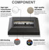ZONK Outdoor Waterproof LED Step Lights, 120V Wall Mounted Stairway Lighting, 3W 4000K