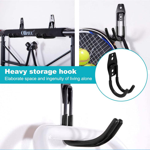 Eagles Garage Hooks, Heavy Duty Tool Hangers for Garage Wall, Utility Wall Mount with Anti-Slip Coating for Organizing