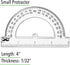 Mr. Pen Small Protractor, 4 Inch, Pack of 3, Protractor Ruler for Drafting Tools, Math Geometry, School Supplies