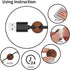 Flezoo 12PCS Cord Holder Cable Clips, Coffee Adhesive Cord Organizer Charger Holder Wire Management Keeper