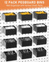 INCLY 170PCS 1/4 Inch Pegboard Hooks Kit, Heavy Duty Organizer Accessories with Pegboard Bins & Peg Lock