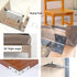 1" 1" 30 Antrader x Black Right Angle Brackets L Shaped Corner Brace Stainless Steel Shelf Brackets Fastener for Wood