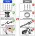 1/8" 304 Cable,M5 Wire Rope,Turnbuckles for Cables Wire, Stainless Steel Turnbuckle Kit,Wire Cable Turnbuckle Tensioner