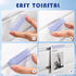 ReliThick 50 Pcs Slatwall Sign Holder PVC Wall Mount Sign Holders Flush Signage Card Grip for Slatwall Panels