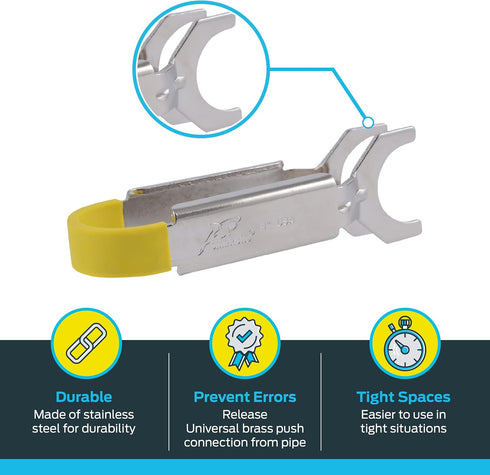 SharkBite Disconnect Tongs, 1 Inch, for Push to Connect Brass Plumbing Fittings, U715A