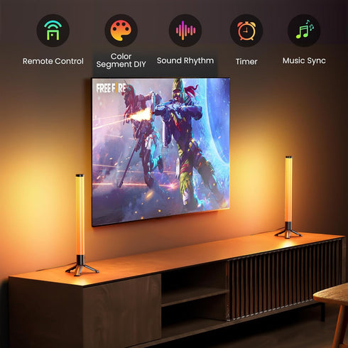 360 TJOY Smart Light Bars, RGB Game Lights on Desk, TV Backlight with Music Sync, USB Powered LED Light Bar, Mood