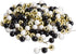 U Brands Sphere Push Pins, 200-Count, Black, White and Gold for Office Supplies and Bulletin Boards