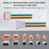 2Pack 3-Pin Waterproof DT Connector, Male and Female Wire Connectors with 16AWG Wires and Heat Shrink Tubes