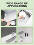 PVC Self Adhesive Caulk Tape, 1-1/2" x 11', for Bathrooms, Kitchen Countertops, and Toilets