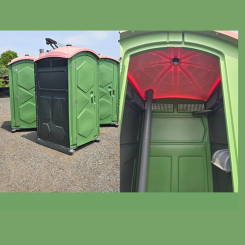 BRIGHTICONIC Solar Motion Sensor Light LED Powered Motion Activated Lighting for Shed, Portable Toilet, Chicken Coop