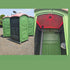 BRIGHTICONIC Solar Motion Sensor Light LED Powered Motion Activated Lighting for Shed, Portable Toilet, Chicken Coop