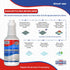 32 oz Clean-eez Grout-eez Tile Cleaner with Handheld Brush Heavy-Duty Stain Remover for Ceramic and Porcelain Surfaces