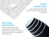 JIALONG White Topographic Large Gaming Mouse Pad, XXL Mousepad, Big Desk Pad for Keyboard and Mouse, Gaming Computer