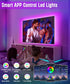 LED Lights for TV, 16.4FT Backlight that Changes with 65 inch TV, Remote & Bluetooth APP Control, Music Sync
