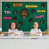 Light Bulb Keep Shining Classroom Bulletin Board Set, Chalkboard Motivational Cutouts for Kids Students Teachers