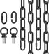 garini 2 Pack 10 Feet Industrial Black Light Fixture Chain, Adjustable Metal
