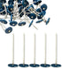 50 Pack - 3 Inch Round Galvanized Plastic Cap Nail Roofing Nails for House Wrap Fastening, Foam Board